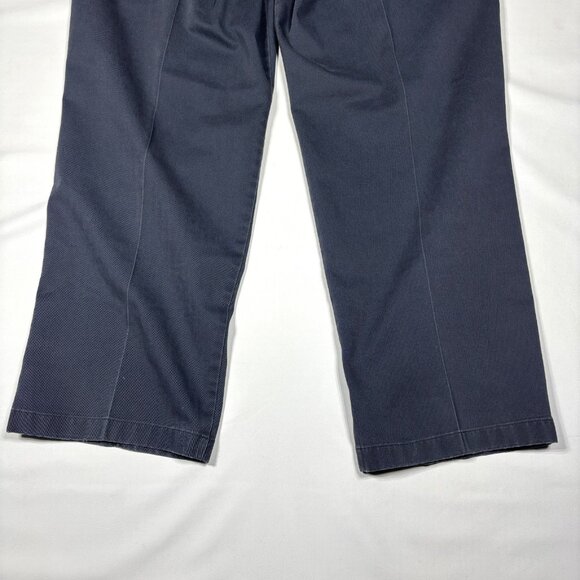 Lot of 2 LL Bean Comfort Waist Chino Pleated Pants Slacks Blue / Gray Mens 38x30 - Picture 12 of 16